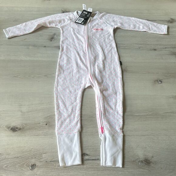 Bonds‎ poodlette zip wonderssuit pink polkadot size 18 to 24 MONTHS NWT - Picture 2 of 4